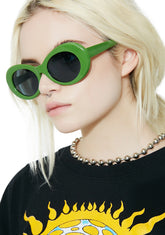 Olive Nevermind Sunglasses