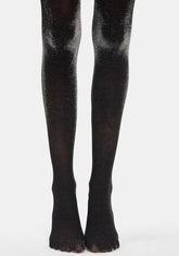 Liquid Metal Opaque Tights
