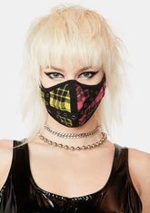 Plaid Punk Face Mask