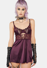 Donna Satin Lace Chemise