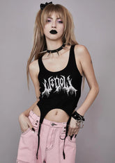 Faithfully Spooky Garter Tank Top