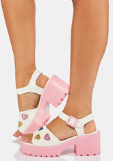 Sticky Sweet Heart Sandals