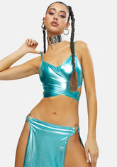 Journey To Atlantis Wrap Crop Top