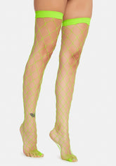 Nuclear Doomsday Net Thigh Highs