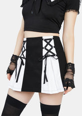 Watch Your Battitude Pleated Skirt