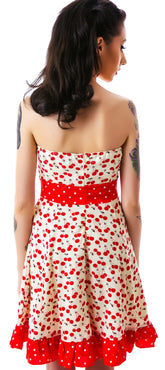 Erin Cherry Print Dress