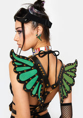 Green Butterfly Wings Harness