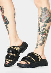 Leopard Outdoor Buckle Slides