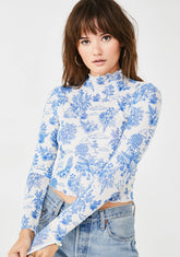 Blissful Boo Mesh Top