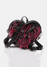 Run From Suburbia Faux Fur Backpack