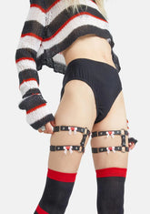 Double Scare Heart Garter