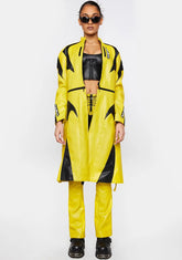 Yellow Transformer Moto Coat