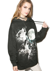 Three Wolf Moon Hoodie