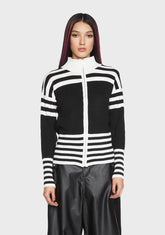 Not So Sporty Zip-Up Sweater