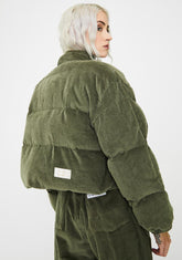 Corduroy Puffer Jacket