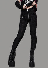 Toxic For Life Shredded Leggings