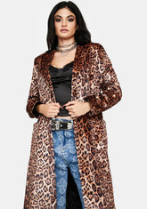 Never Changing Leopard Trench Coat