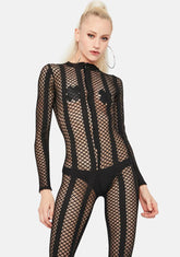 Your Bad Habit Fishnet Catsuit