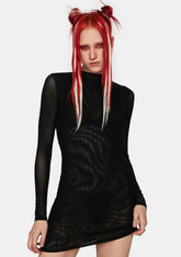 Test My Patience Mesh Mini Dress