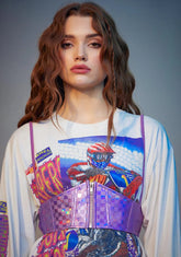 Light Chaser Holographic Underbust Corset