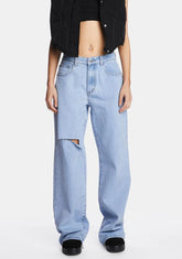 Mid Rise Baggy Boyfriend Jeans