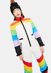 Sweet Retreat Rainbow Puffer Snowsuit