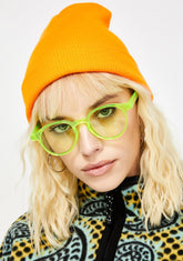 Shock We See Each Other Round Sunglasses