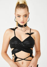 Bat Out Of Hell Wrap Top
