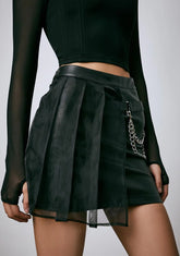 Hell's Blackout Pleated Skirt