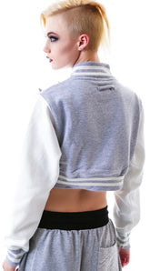 The Margot Studded Crop Bomber