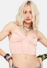Why Bother Bustier Crop Top