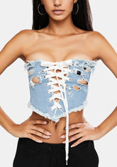 What's Girl Code Denim Corset