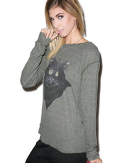 Lucky Fuzzy Cat Chalet Thermal - Dark Green