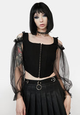 Bewitching Gossamer Views Organza Corset Top