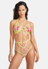Feel The Electricity Sheer Lingerie Set