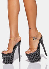 All Over Me Stud Platform Heels