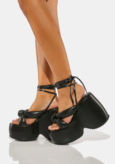 Black Vally Platform Sandals