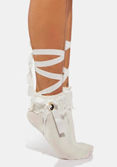Yin Yang Heart Lace-Up Socks