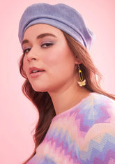 Honey Flutter Flirt Butterfly Safety Pin Earrings