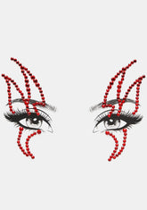 Flame On Rhinestone Face Gems