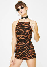 Brown Leopard Ophelia Romper