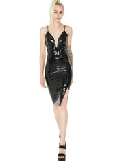 Widowmaker Vinyl Bodycon Dress