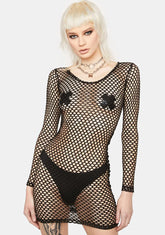 Mary Q Fishnet Dress