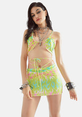 Atomic Glow Strappy Skirt Set