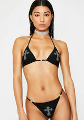 Risque Reign Rhinestone Bikini Set