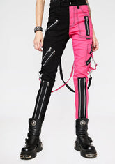Pink Split Leg Rage Pants