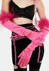 Kiss Unspoken Rules Satin Gloves