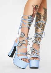 Sky Pixie Queen Lace-Up Heels
