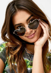 Love On The Brain Oversized Sunglasses