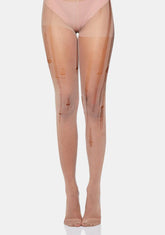 Atmosphere Nude Distressed Tights